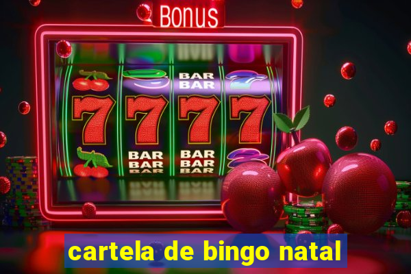 cartela de bingo natal